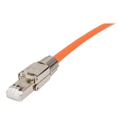 DIGITUS Field Termination Plug RJ45 Cat.6A FTP shielded AWG 22-27 10GbE PoE+ tool free cap and metal latch