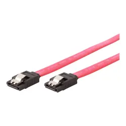 GEMBIRD CC-SATAM-DATA-XL Gembird kabel do dysków SATA DATA III (6GB/S) 100cm metalowe zatrzaski czerwony