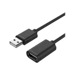 UNITEK Y-C449GBK Kabel Przedłużacz USB 2.0 M/F 1.5m