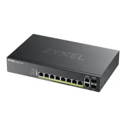 ZYXEL GS2220-10HP EU region 8-port GbE L2 PoE Switch with GbE Uplink 1 year NCC Pro pack license bundled