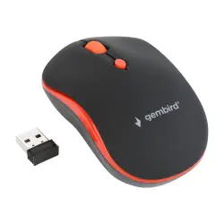 GEMBIRD MUSW-4B-03-R Gembird bezprzewodowa mysz optyczna MUSW-4B-03-R,1600 DPI,nano USB,czarno-czerwo