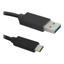 QOLTEC 50420 Qoltec Kabel USB 3.1 typ C męski USB 3.0 A męski 0.25m