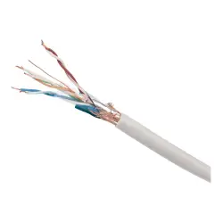 GEMBIRD SPC-5004E Gembird kabel instalacyjny skrętka SFTP, 4x2, kat. 5e, linka 305m, szary