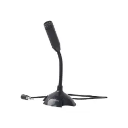 GEMBIRD mikrofon biurkowy elastyczny pałąk czarny