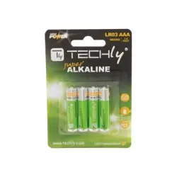 TECHLY Baterie alkaliczne 1.5V AAA LR03 4 sztuki