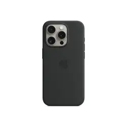 APPLE iPhone 15 Pro Silicone Case with MagSafe - Black