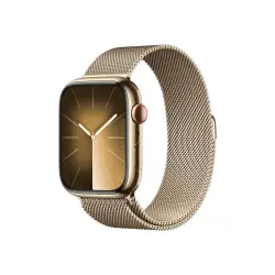 APPLE Watch Series 9 GPS + Cellular 45mm Gold Stainless Steel Case with Gold Milanese Loop