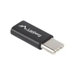 LANBERG AD-UC-UM-02 Lanberg Adapter USB TYPE-C(M)-MICRO-B(F) 2.0 Czarny