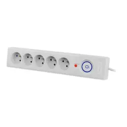 ARMAC Surge Protector Z5 5m 5x French outlets 10A cable organizer gray