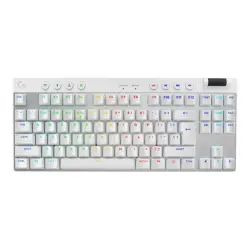 LOGITECH G PRO X TKL LIGHTSPEED Gaming Keyboard - WHITE - (US) INTL - 2.4GHZ/BT - N/A - EMEA28-935 - TACTILE