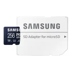 SAMSUNG Pro Ultimate microSD 256GB Memory Card UHS-I U3 FHD 4K UHD 200MB/s Read 130 MB/s Write for Smartphone Drone Incl SD Adapter