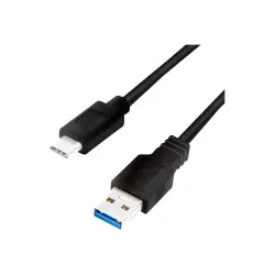 LOGILINK CU0167 LOGILINK - Kabel USB 3.2 Gen1x1, męski USB-A na męski USB-C, czarny, 0,5 m