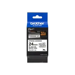 BROTHER TZeS251 Taśma Brother 24mm BLACK ON WHITE ADHESIVE TAPE