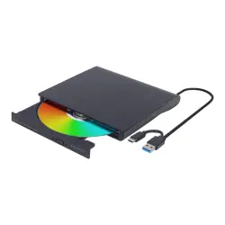 GEMBIRD nagrywarka zewnętrzna DVD 8x CD 24x USB 3.1 slim czarna
