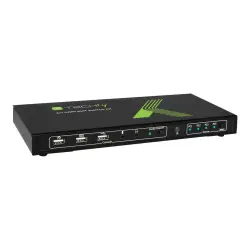 TECHLY 4-portowy przełącznik KVM HDMI/USB 4x1 z audio
