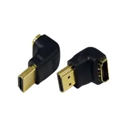 LOGILINK AH0007 LOGILINK Kątowy adapter HDMI żeński - HDMI męski (GOLD)