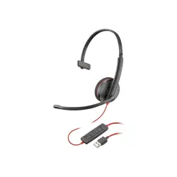 HP Poly Blackwire 3210 Monaural USB-A Headset Bulk