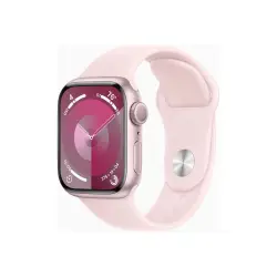 APPLE Watch Series 9 GPS 41mm Pink Aluminium Case with Light Pink Sport Band - M/L