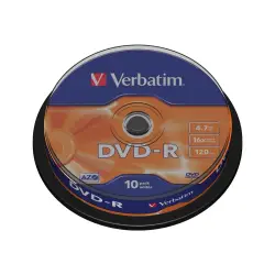 VERBATIM 43523 Verbatim DVD-R   cake box 10 4.7GB 16x matte silver
