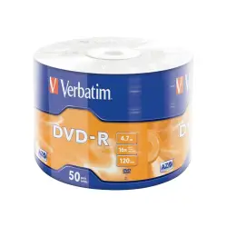 VERBATIM 43788 Verbatim DVD-Rwrap 50 4.7GB 16x Matt Silver AZO