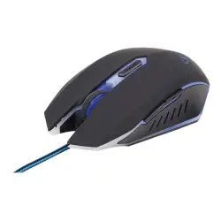 GEMBIRD MUSG-001-B Gembird gamingowa mysz optyczna USB, 2400 DPI,czarna z niebieskim podświetleniem