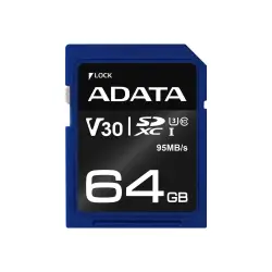 ADATA ASDX64GUI3V30S-R ADATA Premier Pro SDXC UHS-I U3 64GB (Video Full HD) Retail