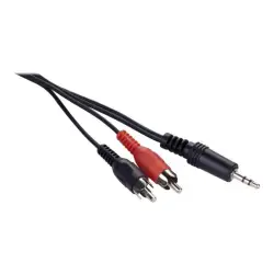 GEMBIRD CCA-458/0.2 Gembird kabel audio JACK 3,5mm M / 2x RCA (CINCH) M, 0.20M
