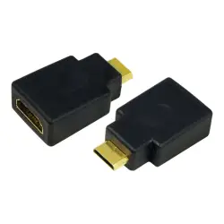 LOGILINK AH0009 LOGILINK - Adapter HDMI typ A żeński - Mini HDMI typ C męski