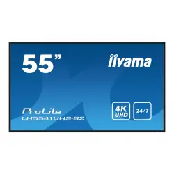 IIYAMA LH5541UHS-B2 55inch 3840x2160 4K UHD IPS panel 1precent Haze Landscape and Portrait mode Speakers 2x 10W VGA 3x HDMI 500cd/m2