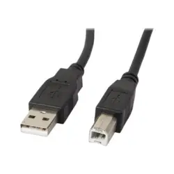 LANBERG USB-A M->USB-B M 2.0 cable 1m black