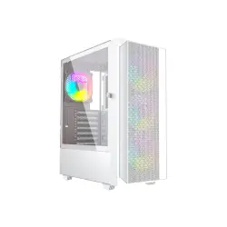 GEMBIRD obudowa komputerowa ATX Fornax 4000 - podświetlenie ARGB biała