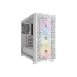 CORSAIR 3000D RGB Tempered Glass Mid Tower White