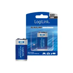 LOGILINK 6LR61B1 LOGILINK - Baterie alkaliczne Ultra Power 6LR61, blok, 9V