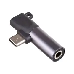 AKYGA Adapter AK-AD-62 USB type C m / USB type C f / Jack 3.5 mm