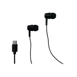 MEDIA-TECH MAGICSOUND USB-C MT3600K minimalistic headphones USB-C black