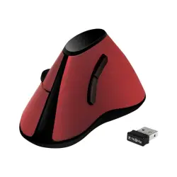 LOGILINK ID0159 LOGILINK - Ergonomiczna mysz pionowa, bezprzewodowa 2.4 GHz, czerwona