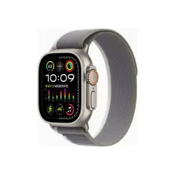 APPLE Watch Ultra 2 GPS + Cellular 49mm Titanium Case with Green/Grey Trail Loop - S/M