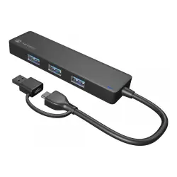 NATEC Hub USB-C 3.0 Mayfly 4-port + adapter USB-A
