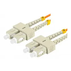 LANBERG fiber optic patchcord MM SC/UPC-SC/UPC duplex 2m LSZH om2 50/125 3.0mm orange