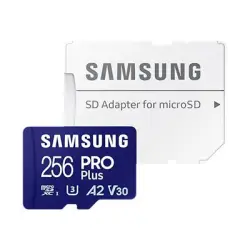 SAMSUNG PRO Plus 256GB microSD UHS-I U3 Full HD 4K UHD 180MB/s Read 130MB/s Write Memory Card Incl. SD-Adapter 2023