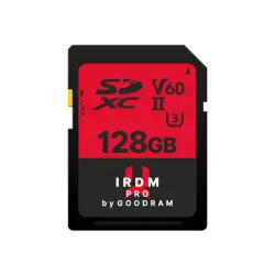 GOODRAM IRDM 128GB MEMORY CARD UHS-II U3 V60 read to 265MB/s write: to 120MB/s