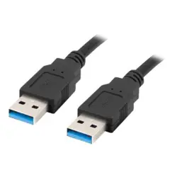LANBERG cable USB-A M/M 3.0 0.5m black