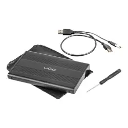 NATEC UKZ-1003 UGO obudowa USB 2.0 na dysk HDD/SSD 2.5 SATA, czarna, aluminium