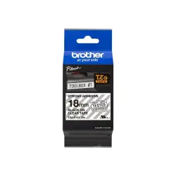 BROTHER TZES141 Taśma Brother 18mm BLACK ON CLEAR ADHESIVE TAPE