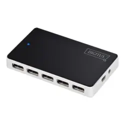 DIGITUS DA-70229 DIGITUS HUB 10-portowy USB2.0, aktywny, czarny