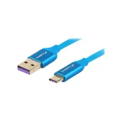 LANBERG CA-USBO-22CU-0018-BL Lanberg Kabel Premium Quck Charge 3.0 ,USB-C(M)->A(M) 1,8m Niebieski