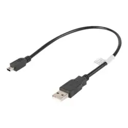 LANBERG CA-USBK-10CC-0003-BK Lanberg kabel USB 2.0 mini AM-BM5P 30cm czarny