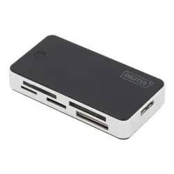 DIGITUS USB 3.0 Card Reader Support MS/SD/SDHC/MiniSD/M2/CF/MD/SDXC cards 1M USB A connection cable