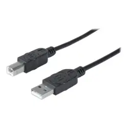 MANHATTAN 333368 Manhattan Kabel USB 2.0 A-B M/M 1,8m czarny