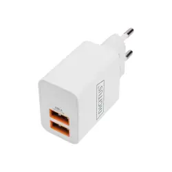 DIGITUS USB Charger 2x USB-A 15W 2x 2.4A white